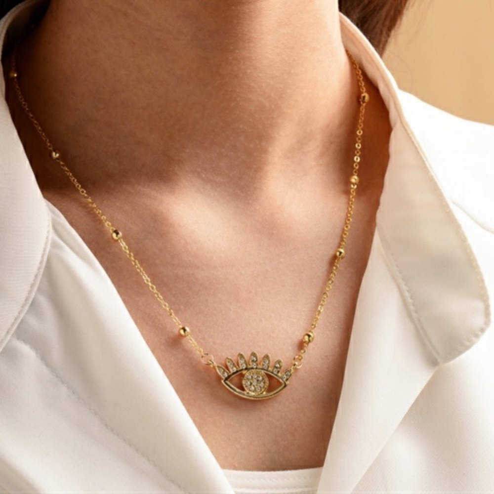 Dainty Nazar Evil Eye Necklace